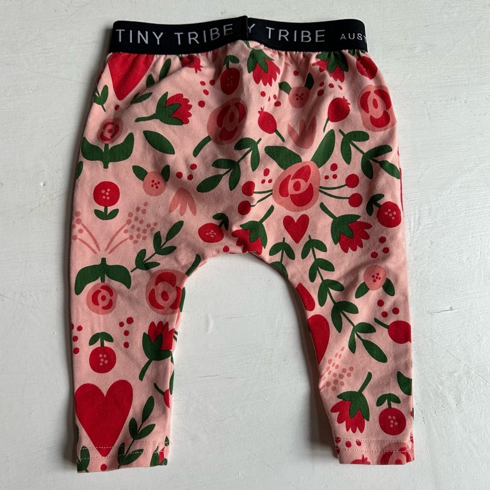 Tiny Tribe Australia Pink Floral Leggings
